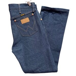 Wrangler Mens 32x32 A201 13MWZ Blue Denim Jeans Cotton Cowboy Cut Pants